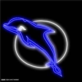 霓虹灯分层素材PSD—海鲜13