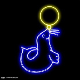 霓虹灯分层素材PSD—海鲜16