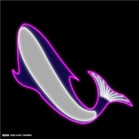 霓虹灯分层素材PSD—海鲜21