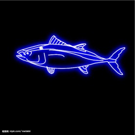 霓虹灯分层素材PSD—海鲜25