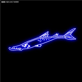 霓虹灯分层素材PSD—海鲜20