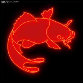 霓虹灯分层素材PSD—海鲜29