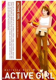 手拿书本的女人