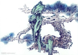 国画系列—古树奇石（63张）