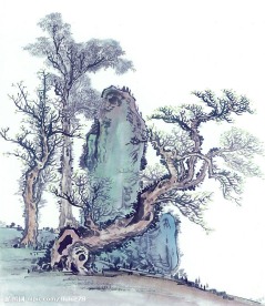 国画系列—古树奇石（63张）