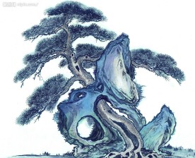 国画系列—古树奇石（63张）