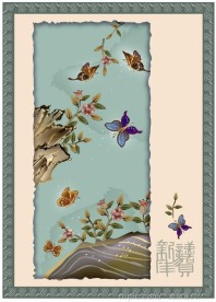 国画风景 蝴蝶