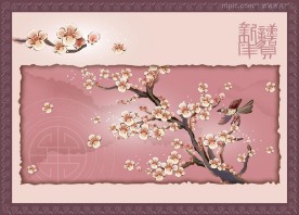 国画风景 梅花