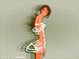 矢量女性主题壁纸