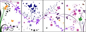 精美时尚花纹矢量素材