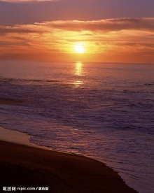 夕阳海景