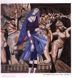 民族 版画 艺术 月饼素材