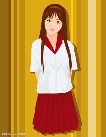 矢量人物 白领丽人 人物 背景