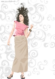 矢量时尚美女