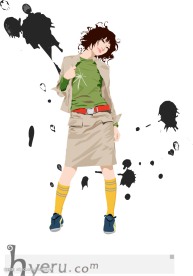 矢量时尚美女