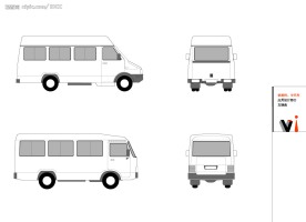 车辆-依维坷中巴车ok.ai