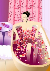 减肥瘦身矢量美女