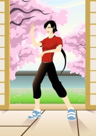 减肥瘦身矢量美女