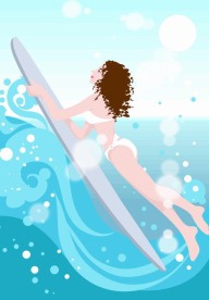 减肥瘦身矢量美女