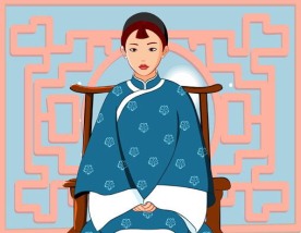 时尚中国风格矢量图