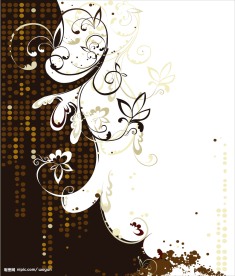 潮流花纹元素矢量素材