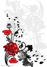 华丽时尚潮流花纹背景矢量素材