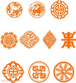 圆形花纹