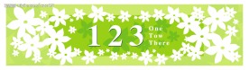123服装店招牌矢量图(绿色版)