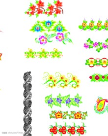 非矢量图花边