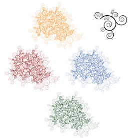 花纹元素矢量素材