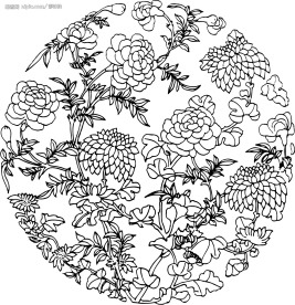 矢量花纹花边素材