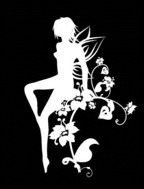 潮流矢量素材~女性和花纹图片