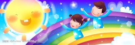 韩国可爱卡通温馨家庭