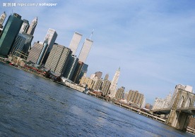 美国城市街景—布鲁克林桥