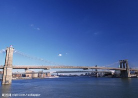 美国城市街景—布鲁克林桥