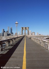美国城市街景—布鲁克林桥