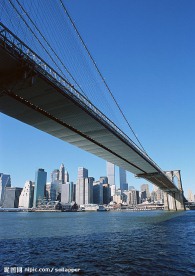 美国城市街景—布鲁克林桥