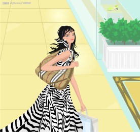 矢量时尚美女