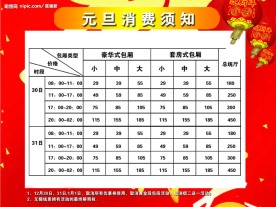 价目表