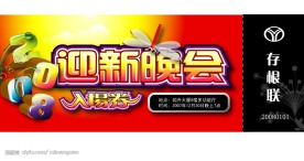 2008最新吉祥新年入场券