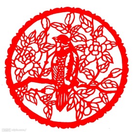 剪纸－杜鹃