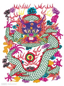 剪纸－龙