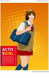 韩国矢量美女系列