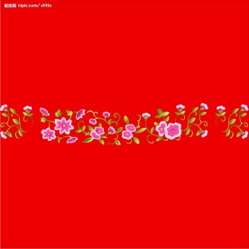 中国古典吉祥小花朵矢量素材