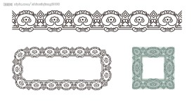 花边、边框、花纹