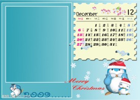 2009年儿童月历PSD分层模板