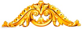 金色花边
