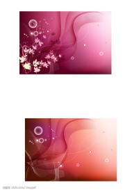 梦幻花纹与动感线条背景矢量素材