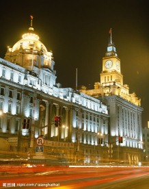 北京建筑,夜景道路