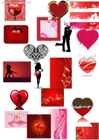 矢量图 情人节